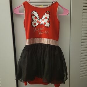 Disney Minnie Mouse Red and Black Sequin Dress